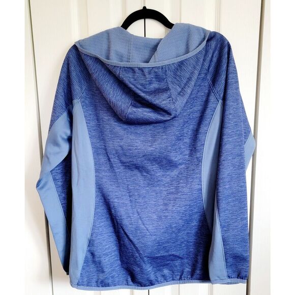 The North Face XL Navy Blue Zip Up‎ Hoodie Thermal Jacket Womens Pockets - Picture 2 of 9